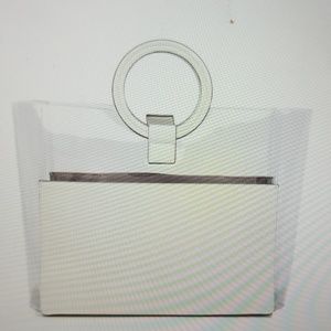Croc clear  embossed  tote